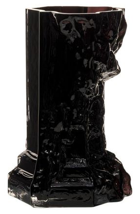Kosta Boda Rocky Baroque Vase in Black at Nordstrom, Size Small