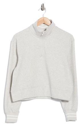 Yogalicious The Varsity Fleece Half Zip Pullover in Heather Grey at Nordstrom Rack, Size X-Small