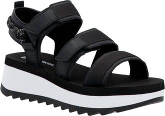 Rieker Womens Bailey Platform Sandal In Schwarz