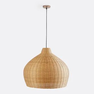 La Redoute Interieurs Hanglamp in gevlochten bamboe, &Oslash;60 cm, Vani