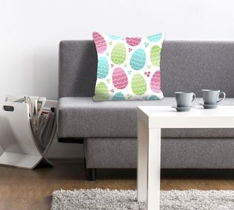 Queence Dekokissen »Eggs« mit bunten Ostereiern