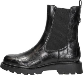 Tamaris Enkellaarsjes Plat - Dames - Chelseaboots - Zwart - 36 EU - Schoenen
