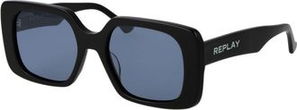 Replay Black Acetate Womens Sunglasses