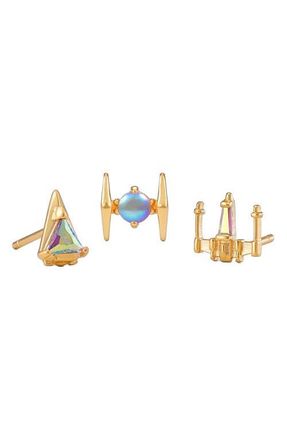Girls Crew Star Wars Starfighter Stud Earrings Set in Gold at Nordstrom