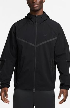 Nike Sportswear Tech Windrunner Jacket in 010 Black/black at Nordstrom Rack, Size Xx-Large