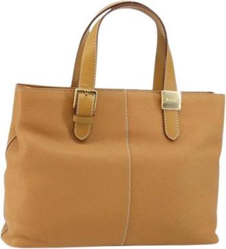 Burberry Pre-owned Tote Bags, female, Beige, Size: ONE SIZE Pre-owned Tote Bag