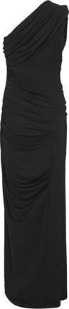 Rotate Abito monospalla lungo drappeggiato - Nero