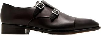 Doucal's leather monk shoes - Brown