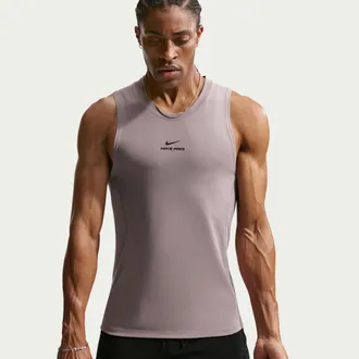 Nike Mens Nike Pro Dri-FIT Training Tank Top in Grey | IF2805-226