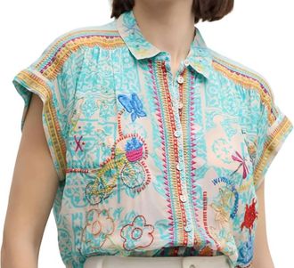 Johnny Was Dionne Button Down Shirt In Multi