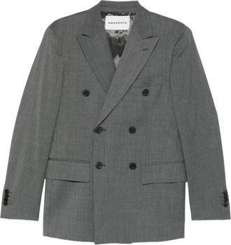 Amaranto Blazer met dubbele rij knopen - Grijs
