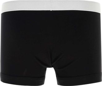 Tom Ford Mens Black Stretch Cotton Boxer Set Elastane Underwear