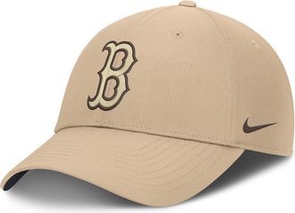 Nike Boston Red Sox Club Nike Mens Dri-FIT MLB Adjustable Hat in Brown | NB020GT5BQ-YPH