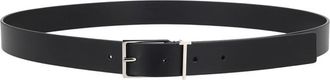 Tom Ford Black Solid Buckle Belt