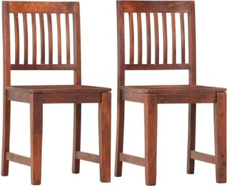 vidaXL Vidaxl - Sillas De Comedor 2 Unidades Madera Maciza De Mango