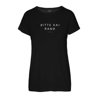 Bitte Kai Rand Black Logo Pima Cotton T-shirt - female - Bitte Kai Rand - T-Shirts - Black - XL - Tops