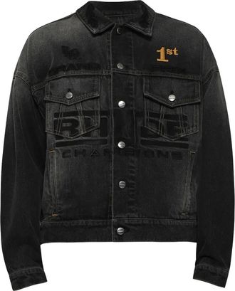 Rhude Giacca denim Tyre - Nero