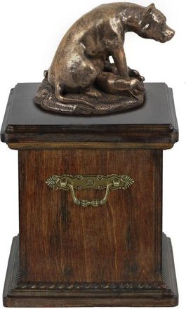 OEM Staffordshire Bull Terrier, Staffik, Staffi Ii - Urna Para Cenizas De Perro, Urna Con Estatuilla, Urna Elegante De Estilo Cl&aacute;sico De Art-dog