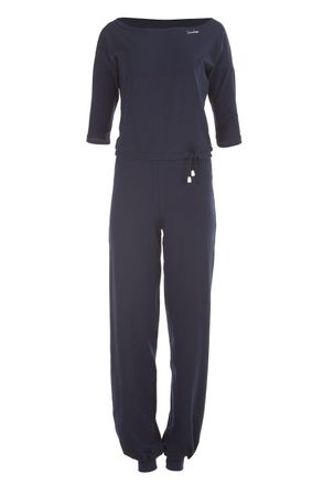 Winshape Jumpsuit WINSHAPE WJS2, Damen, Gr. XS, Normalgr&ouml;ssen, blau (night blau), 90% Baumwolle, 10% Elasthan, U-Boot-Ausschnitt, Overalls Jumpsuit, &frac34;-Arm