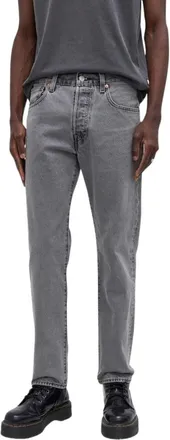 Levi's Jeans, Heren, Grijs, W30 L32, Denim, 501 Original Fit Straight Jeans