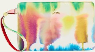 Christian Louboutin Bettina Small Pouch Bag in Tie-Dye Leather