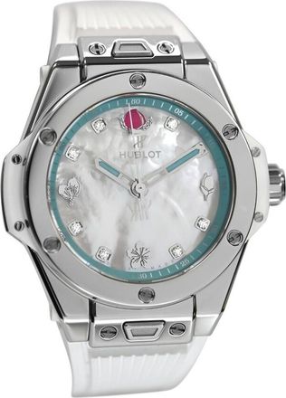 Hublot Pre-owned Hublot Big Bang Chen Automatic Diamond Ladies Watch 465.SE.6070.RW