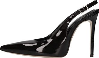 Mattia Capezzani Patent Leder Slingback Pumps - Dames - Pumps - Bruin - 40 EU - Leer - Schoenen