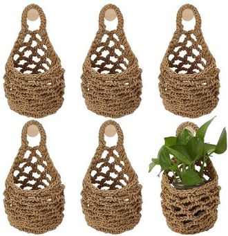 No Brand Macetas De Pared - Plantas Colgantes - Perfectas Para Suculentas Y Hierbas - Algod&oacute;n - Decoraci&oacute;n De Interiores - Para Jard&iacute;n Y Balc&oacute;n - Adecuadas