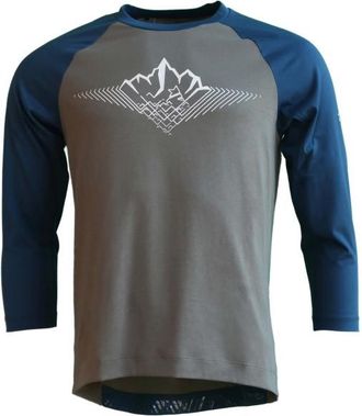 Zimtstern Pureflowz Shirt 3/4 Velotrikot f&uuml;r Herren | grau