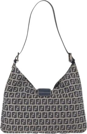 Fendi Pre-owned Vintage Schoudertas - Dames - Vintage Schoudertas - Blauw - ONE Size - Leer - Vintage