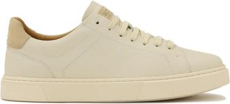 Kazar Schoenen, Heren, Beige, 44 EU, Wol, Beige minimalistische leren sneakers