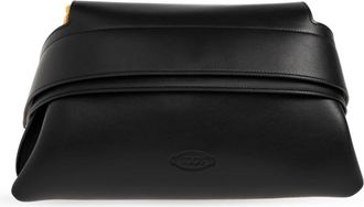 Tod's Wave Mini - Dames - Schoudertassen - Zwart - ONE Size - Leer - Tassen