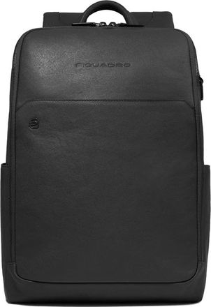 Piquadro Personalizable laptop backpack 14 - Heren - Rugzakken - Zwart - ONE Size - Tassen