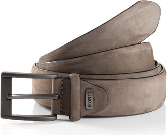Monti Lederg&uuml;rtel MONTI MAASTRICHT, Herren, Gr. 11,5, beige, Rindsleder, G&uuml;rtel Lederg&uuml;rtel, matt, weich, elegant, casual