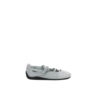 Puma Ballerinas, female, Gray, Size: 9 1/2 US Suede Charles F. Stead IV