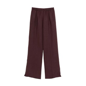 Forte_Forte Wide Trousers, female, Brown, Size: M My Pants Fondant