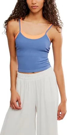 Free People FP Movement All Clear Coastline Camisole in Blue Ash Combo at Nordstrom, Size X-Small/small