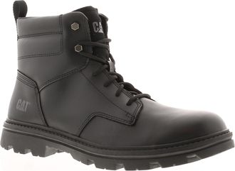 CAT Heren Smart Boots Practitioner mid Leren Veterschoenen zwart