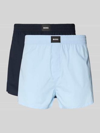 HUGO BOSS Regular Fit Boxershorts aus reiner Baumwolle im 2er-Pack Modell CW PEACH in Hellblau, Gr&ouml;&szlig;e XXL