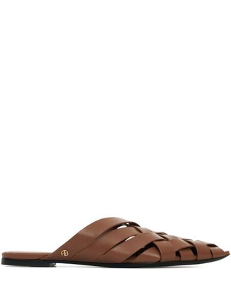 Anine Bing Mules Eve - Marrone