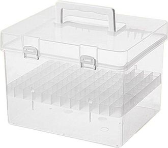OEM Caja Organizadora De Marcadores Con Cajones Y 120 Compartimentos Para Bol&iacute;grafos De Pintura Met&aacute;lica. Organizador Grande De Marcadores De Abs Con