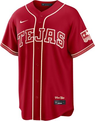 Nike Joc Pederson Texas Rangers City Connect Nike Mens MLB Stadium Jersey in Red | RE260H0JTE9-DGA