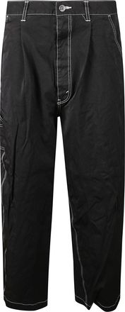 Comme Des Gar&ccedil;ons Black Wide-Leg Denim Jeans
