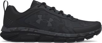 Under Armour Mens Charged Assert 9 Camo Sneaker, Black (001)/Black, 12 UK