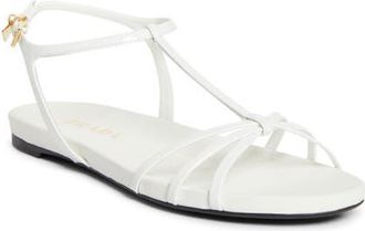 Prada Cage Strap Sandal in White at Nordstrom, Size 11.5Us