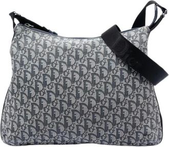 Dior Pre-owned Cross Body Bags, female, Blue, Size: ONE SIZE Pre-owned Canvas Crossbody Bag