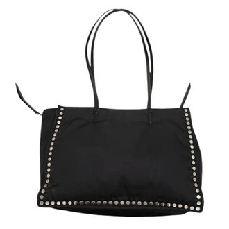 Prada Pre-owned Tote Bags, female, Black, Size: ONE SIZE Pre-owned Re-Nylon Tote Bag