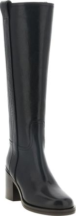 Brunello Cucinelli Calfskin Knee-High Boot - Black