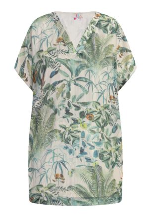 Izia Tuniek met fantasiegaren Dames Jungle-print