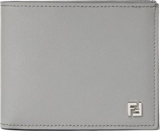 Fendi Squared FF Portemonnee - Heren - Portefeuilles - Grijs - ONE Size - Nylon - Accessoires